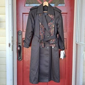 Vintage Saxton Hall long black coat